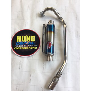 Bộ pô R9 full cổ pô Raider xăng cơ độ bô nổ