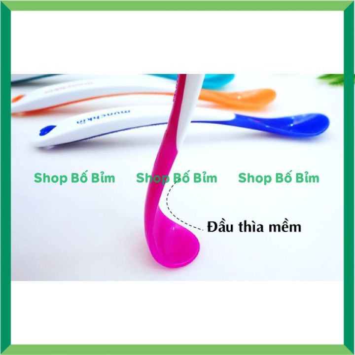 ⚡Chính Hãng - Có Tách Lẻ⚡ Thìa Ăn Dặm Silicon Báo Nóng Munchkin