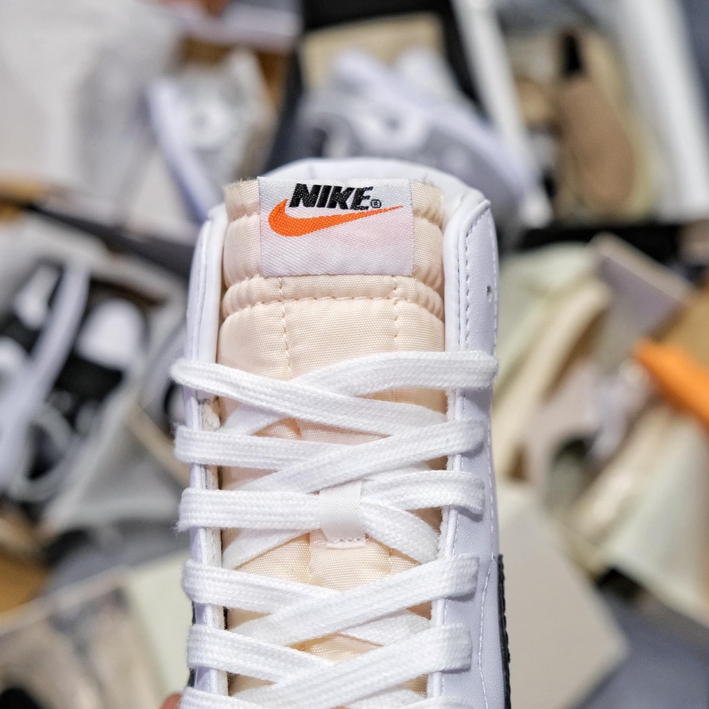 Giày Blazer Mid ’77 Vintage ‘White Black, Giày Thể Thao Blazer Hai Phiên Bản Cao Thấp Cho Cả Nam Và Nữ