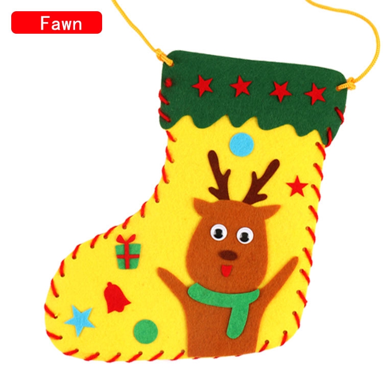 Christmas stockings decorations kindergarten handmade diy materials package children's educational toys Christmas gift