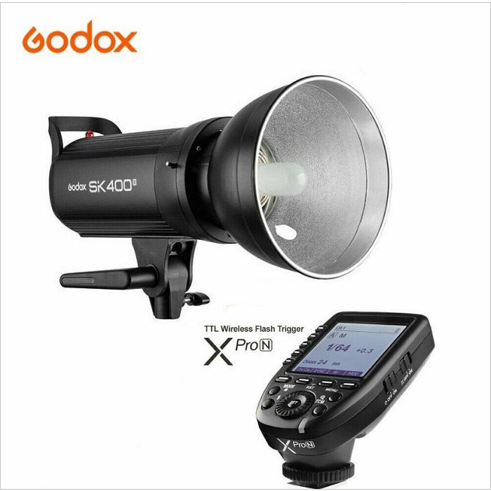 Bộ 2 đèn flash chụp ảnh Godox SK400II