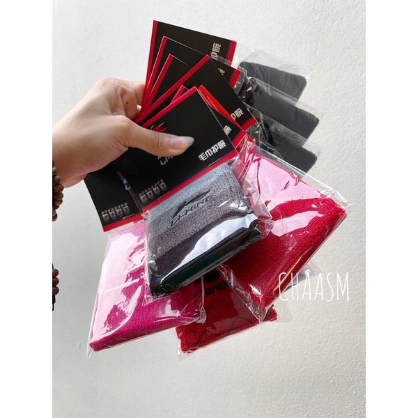 băng bảo vệ cổ tay Lining/chặn mồ hôi thể thao/cầu lông/tennis LI-NING