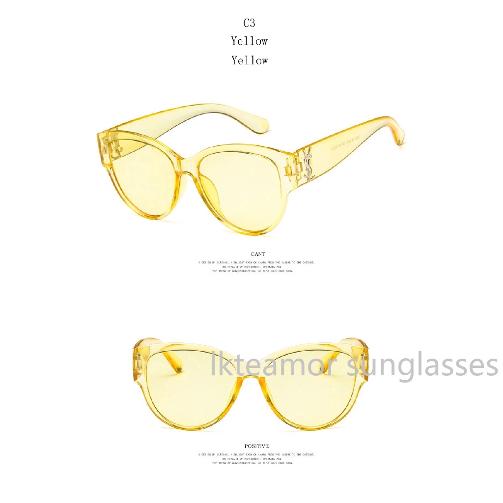 Kính mát gọng tròn chống tia UV400 thời trang cho nữ