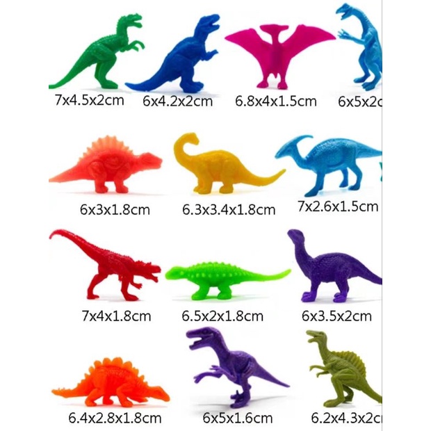 Trứng khủng long mô hình  14 món size lớn 14 cm
