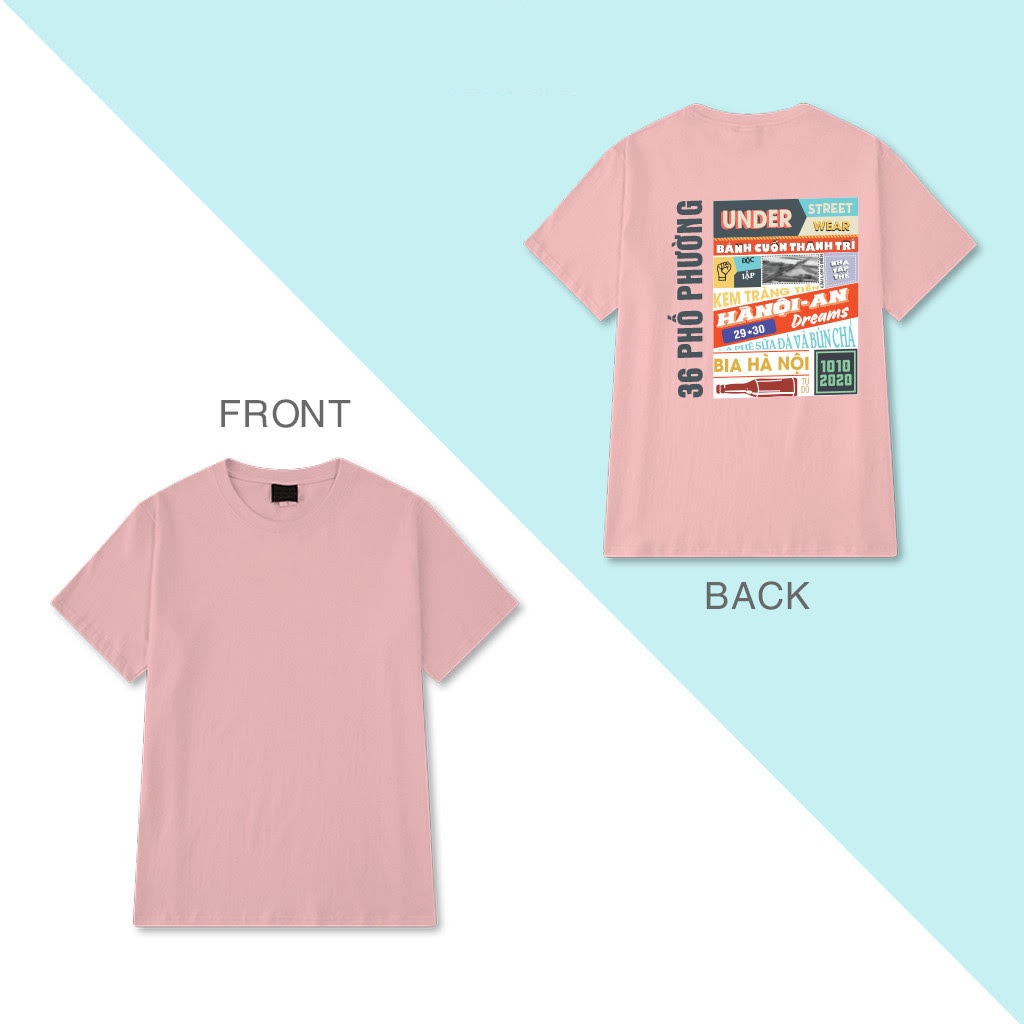 Áo Thun Tay Lỡ Hà Nội 36 phố phường Áo Phông Cotton HÀ NỘI XỊN Nam Nữ Unisex form rộng oversize (V243))