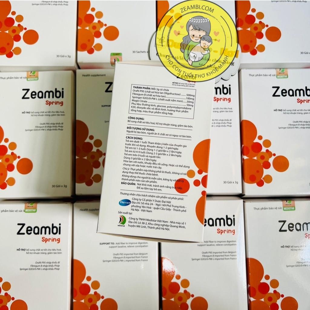 Zeambi Spring bổ sung chất xơ cho bé hết táo bón