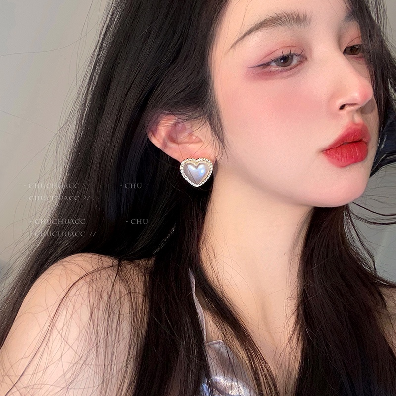 Bông Tai Đính Ngọc Trai Phong Cách Hàn Quốc Dễ Phối Đồ Cho Nữ