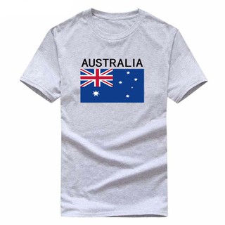 Áo thun tay ngắn in hình cờ Australia cá tính cho nam