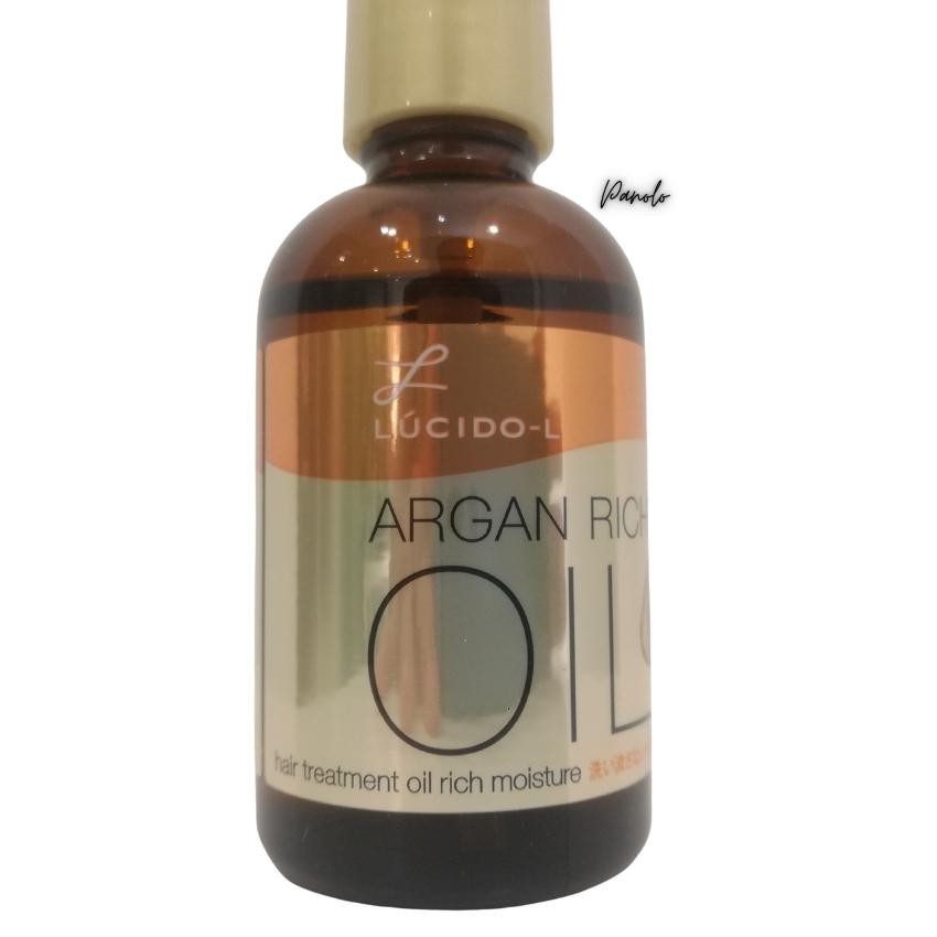 Tinh Dầu Dưỡng Tóc Argan Oil Lucido-L Rich Moisture 60ml, Giàu Chất Dưỡng Ẩm