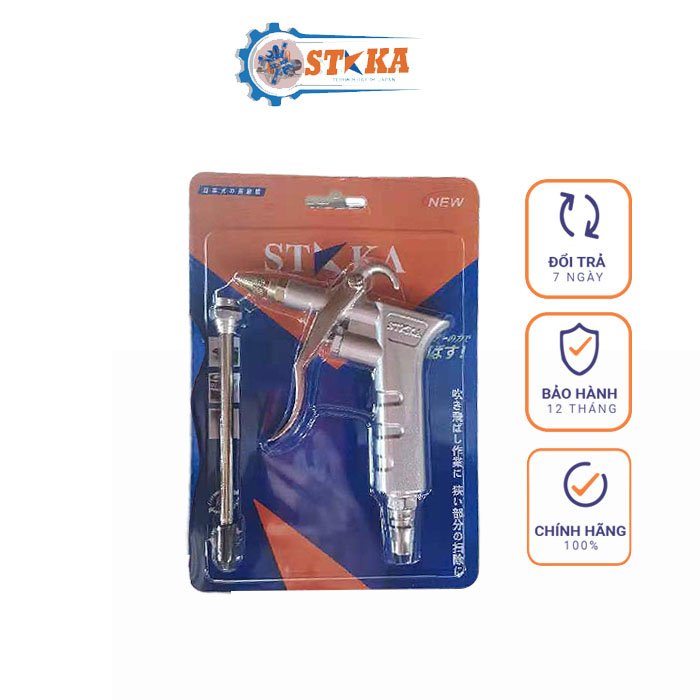 Súng Xì Khô, Xịt Bụi Rửa Xe Nhật Bản STAKA - Súng Xịt Hơi Khí Nén Chính Hãng, Bảo Hàng 12 Tháng