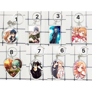 móc khóa anime sword art online trong in 2 mặ ảnh khác nhau