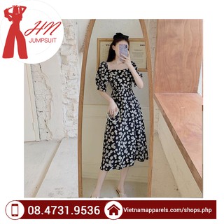 Váy xòe hoa cúc cực chất