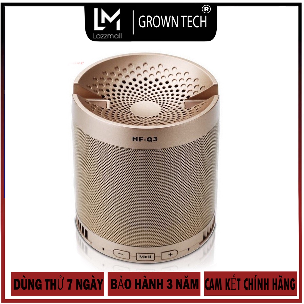 Loa bluetooth đa năng NTC HF-Q3 dòng 2022 bass tốt loại cao cấp có giá đỡ điện thoại - cổng usb - thẻ nhớ - jack 3,5