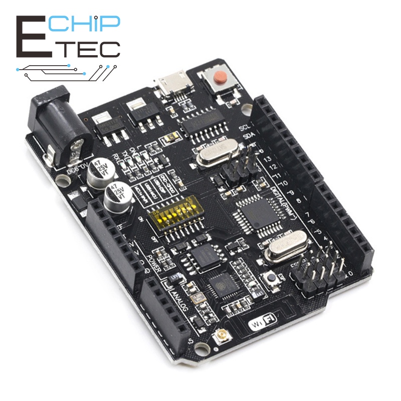 Usb UNO + WiFi R3 ATmega328P + ESP8266 (Bộ Nhớ 32Mb), USB-TTL CH340G. Bảng Mạch Arduino Uno, NodeMCU, WeMos ESP8266