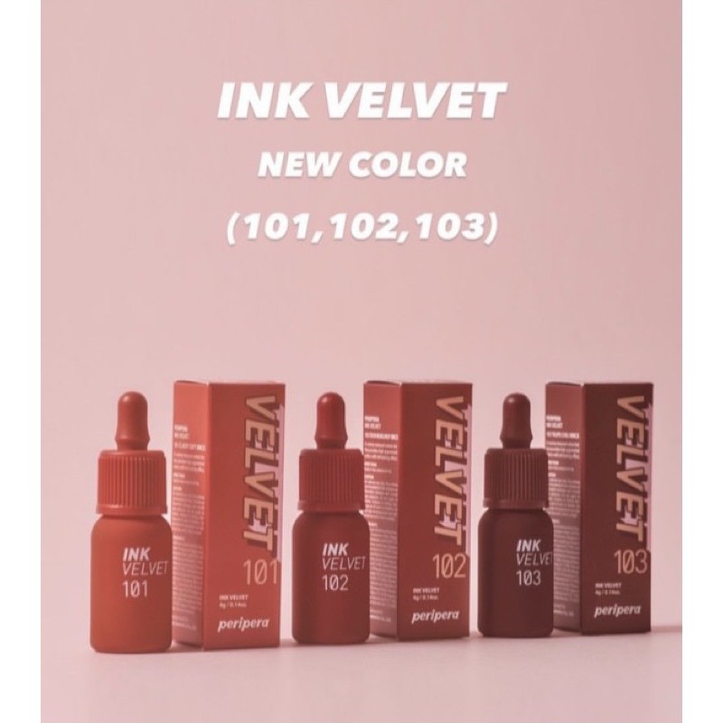 Son Ink velvet Limited 2021 màu 101-103 chính hãng Hàn Quốc