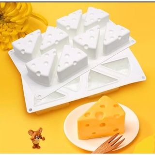 Khuôn silicon làm pudding hình miếng phô mai
