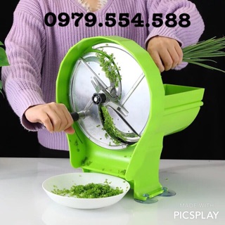 Máy cắt lát rau củ quả, thái hành lá 3 hộc