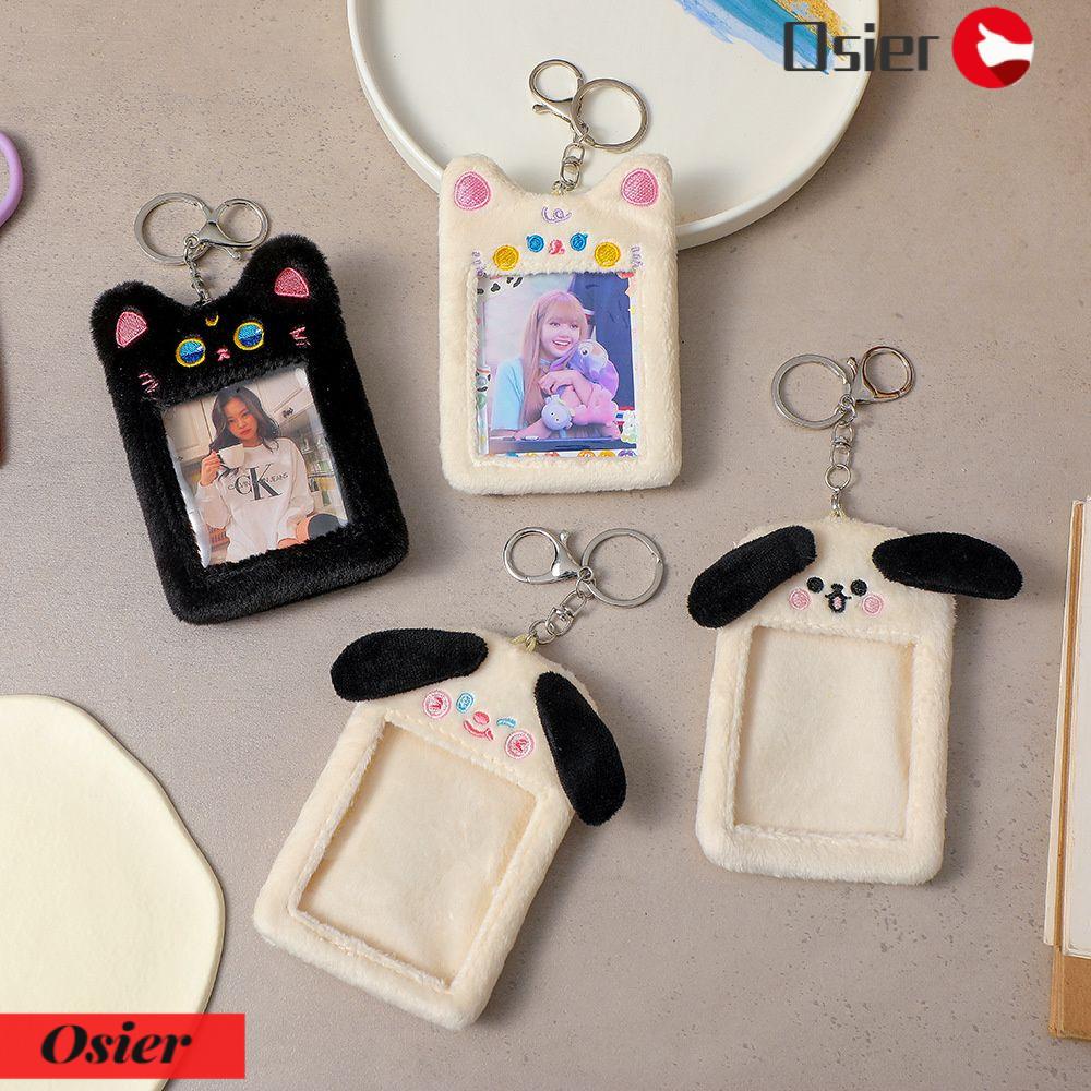 Osier1 Túi Đựng Thẻ Bưu Thiếp Có Móc Khóa Nhồi Bông Hình Idol Hoạt Hình Bảo Vệ Bưu Thiếp