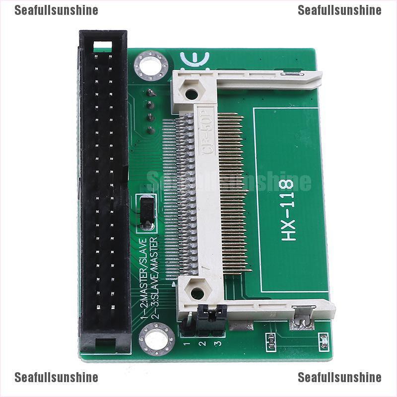 Se1pc Single Compact Flash Cf To 3.5 Ide 40pin Male Adapter Card Thẻ