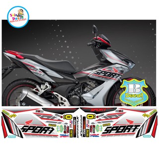 [SHIN DECAL] Tem xe winner X SPORT in decal trong dán xe bạc hoặc trắng