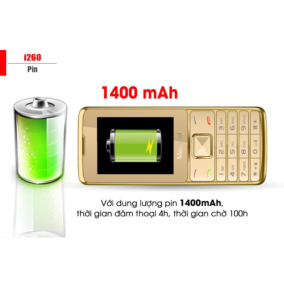 Masstel I260 - Điện Thoại Giá Rẻ | BigBuy360 - bigbuy360.vn