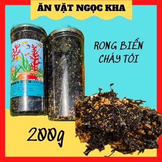 200g🔥 Rong biển cháy tỏi, ăn vặt an giang, ăn vặt long xuyên