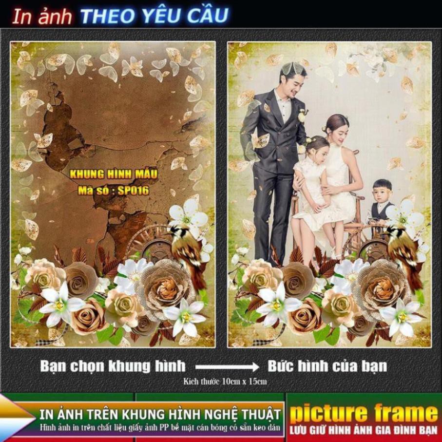 [IN ẢNH THEO YÊU CẦU] - lồng ghép ảnh vào khung hình nghệ thuật. Kích thước 10x15cm.