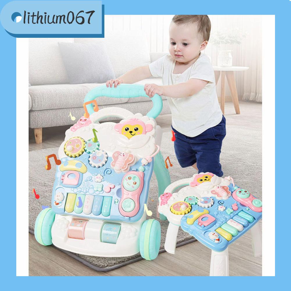 Lithium067 Xe Tập Đi Đa Năng Mẫu Mới , Điều Chỉnh Độ Cao,Tốc Độ Đa chức năng Giáo dục sớm Âm nhạc Trò chơi