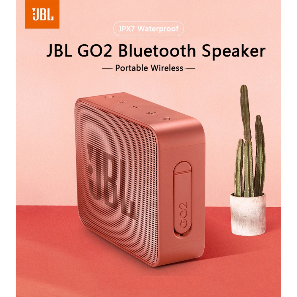 JBL Go 2/ GO 3 loa bluetooth không dây ipx7 di động không thấm nước loa bluetooth thể thao ngoài trời có thể sạc lại pin với micrô + tay áo bảo vệ silicone