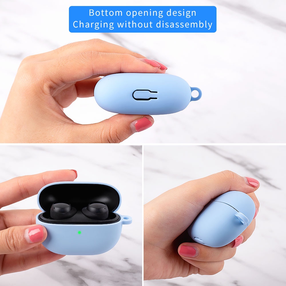 Vỏ Bảo Vệ Hộp Sạc Tai Nghe Không Dây Xiaomi Redmi Buds 3 Lite TWS 3 Youth Bằng Chất Liệu Silicone