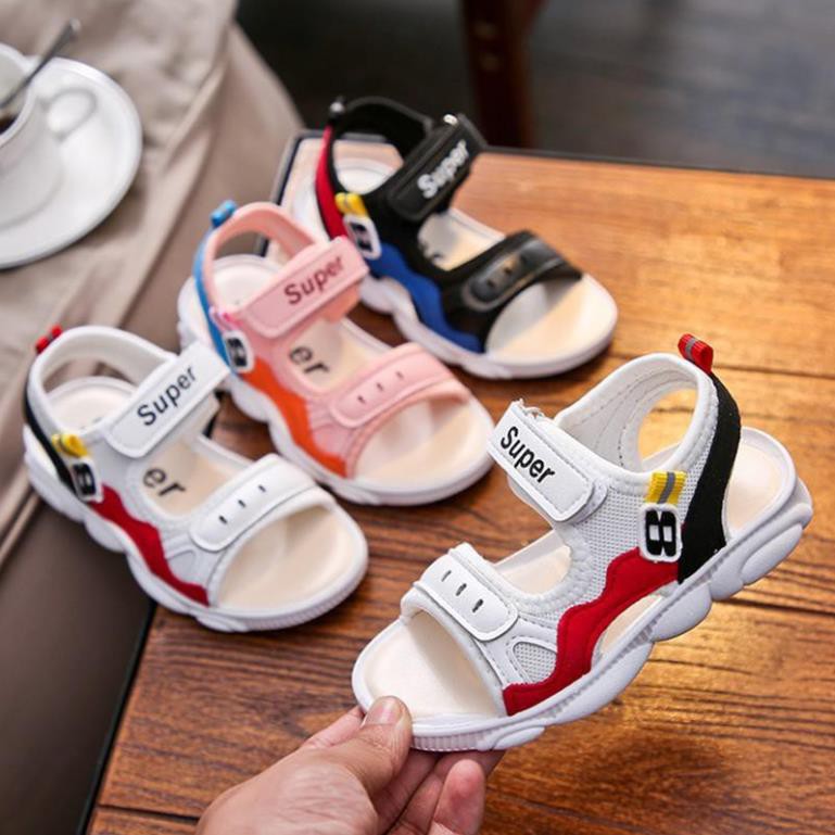 Sỉ Giày Dép Trẻ Em SD135 - Đen/Trắng - Size 27-33