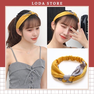 Băng Đô Turban Nữ Thắt Nút Phối Màu Vintage Thời Trang Hàn Quốc Dễ Thương