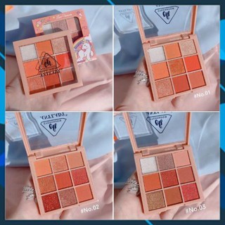 [Freeship88] Bảng phấn mắt 9 ô tone cam đào love unicon oh anylady
