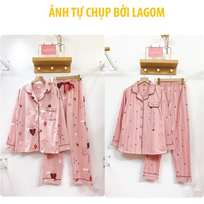 [50 MẪU] Đồ Bộ Pijama Nữ Dài Tay Cotton 100% Chất Đẹp (Video + Ảnh Thật)