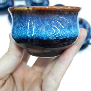 Bộ ấm chén men hỏa biến