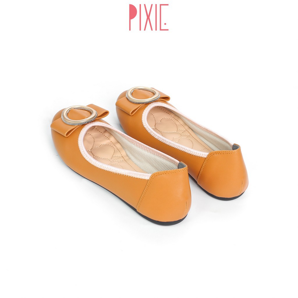 Giày Búp Bê Mũi Tròn Khóa Tròn Lót Đệm Êm Chân Pixie X509 | BigBuy360 - bigbuy360.vn