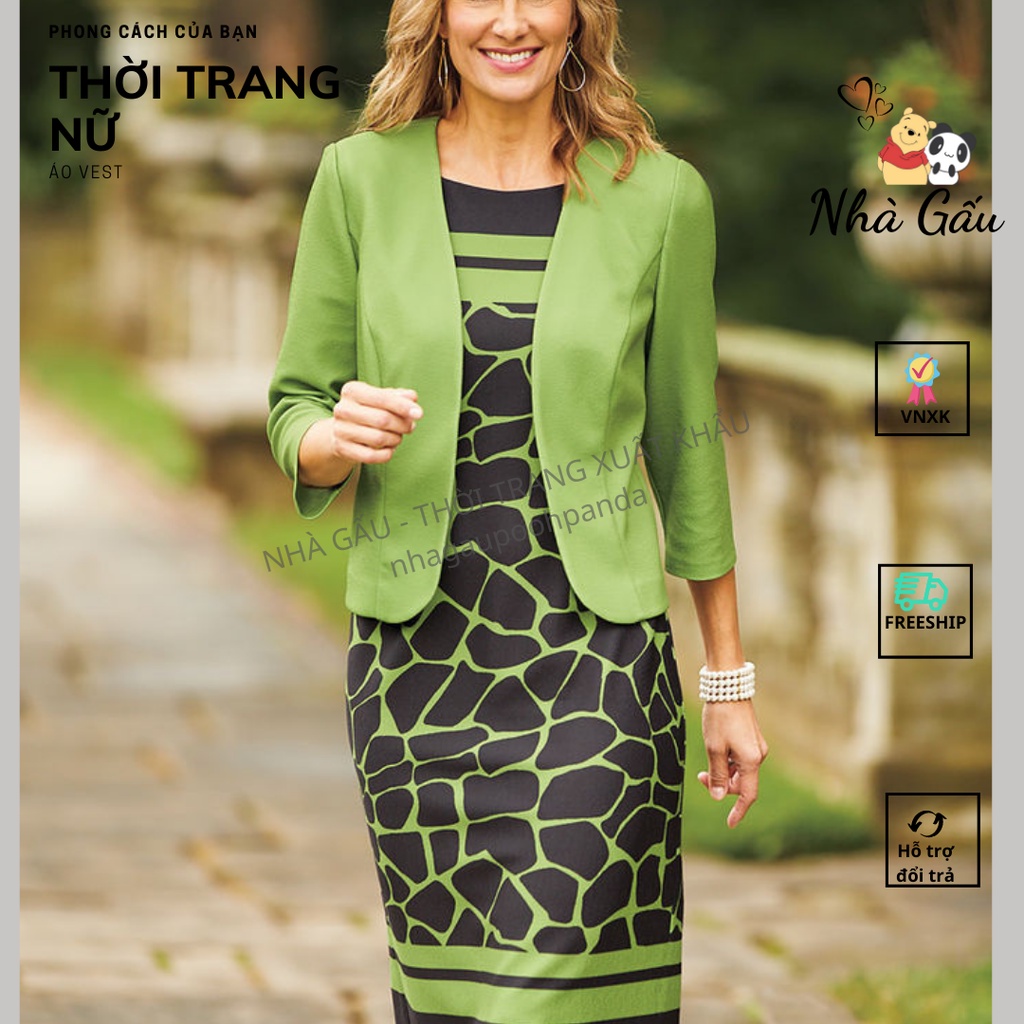 NỮ - Áo vest trung niên MAYA BROOKE có BIGSIZE 05280422-09