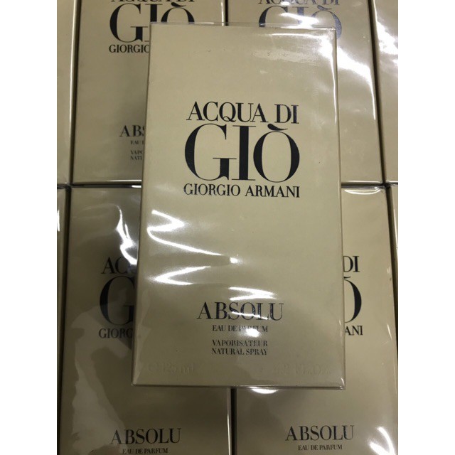 [HÀNG CHÍNH HÃNG] NƯỚC HOA ACQUA DI GIO ABSOLU EDP 75ML FULL SEAL (TẶNG 1 VIALS [HOÀN TIỀN GẤP 1000%]