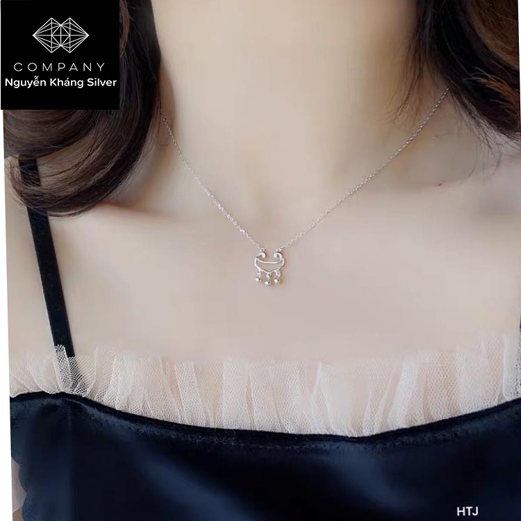 DÂY CHUYỀN BẠC NỮ HÌNH CHUÔNG VÒNG CỔ LIỀN MẶT KHÁNH NHƯ Ý, BẠC NGUYỄN KHÁNG