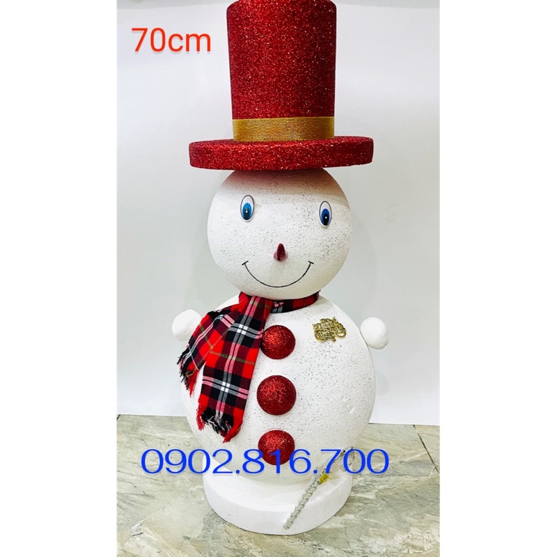 Mô hình người tuyết bằng mouse xốp - Mô hình con tuần lộc trang trí cây thông Noel - giáng sinh