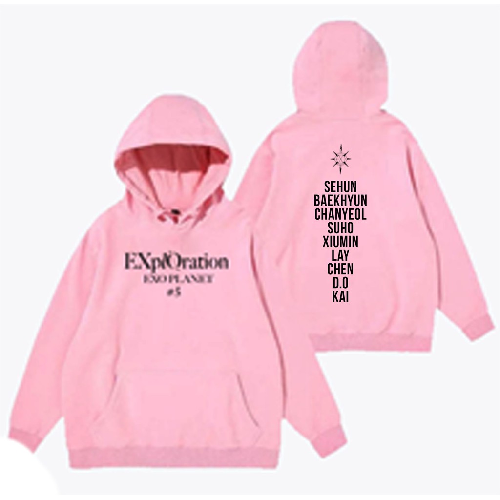 Áo Hoodie In Hình Thành Viên Nhóm Exo 5 Sehun Baekhyun Chanyeol Do Lay Kai Xiumin Chen Suho