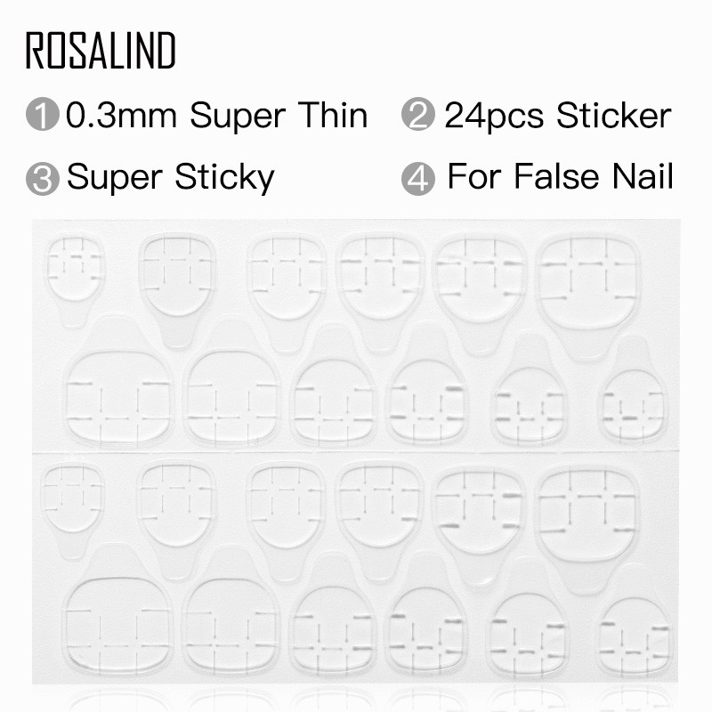 Rosalind Nail Sticker Nail Công cụ Nail Chuyên nghiệp Nail giả Dán siêu mỏng Siêu dính