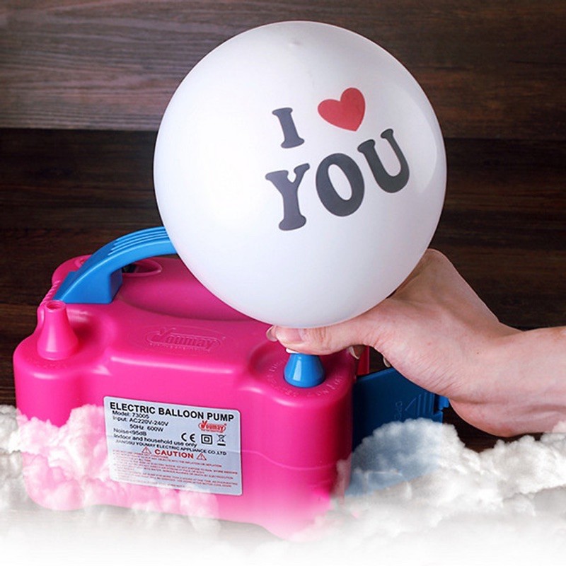 Bơm Bóng Bay Bằng Điện 2 Vòi Siêu Bền ( Bơm 2 bóng 1 lần)