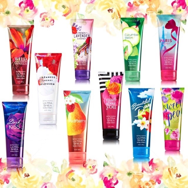 Nhiều Mùi | Kem Dưỡng Thể Mịn Da Tăng Cường Dưỡng Chất Bath & Body Works Body Cream (226g)