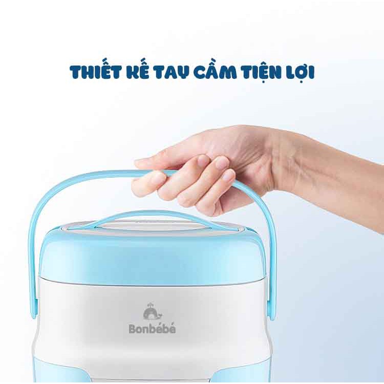 Nồi Ninh Hầm Hấp Nấu Nhanh Thông Minh Chống Trào Chống Cháy BONBEBE BB-36 Dung Tích 2L