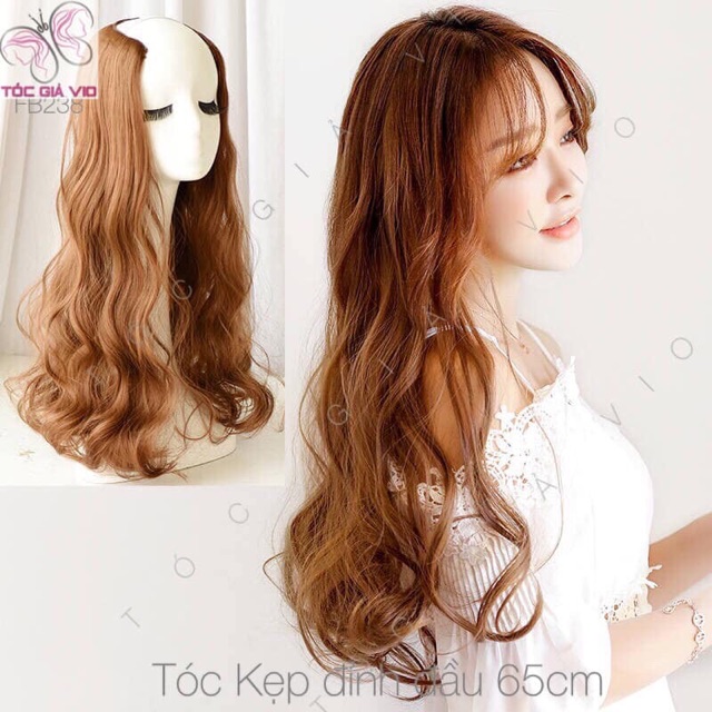 Tóc giả kẹp🥰 freeship🥰 kẹp nữa đầu chữ V cao cấp