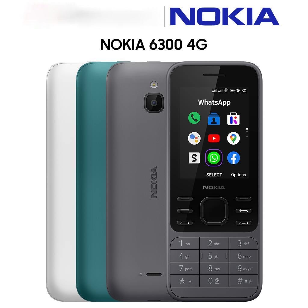 (Full Box) Điện Thoại Nokia 6300 4g 2020 Thiết Kế Đơn Giản, Cổ Điển, Bền Bỉ, Pin Trâu - Full Màu