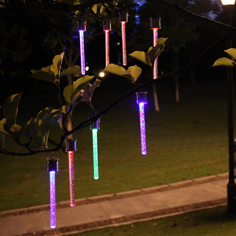 Đèn LED Thay Đổi Màu Sắc Sử Dụng Năng Lượng Mặt Trời Bằng Acrylic Chống Thấm Nước Dùng Trang Trí Tiệc Giáng Sinh