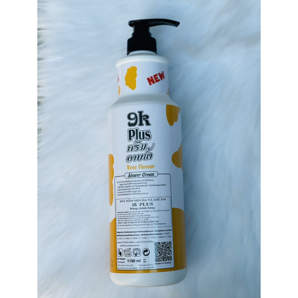 Sữa tắm trắng mịn da 4K & 9K Plus Thái Lan 1150ml