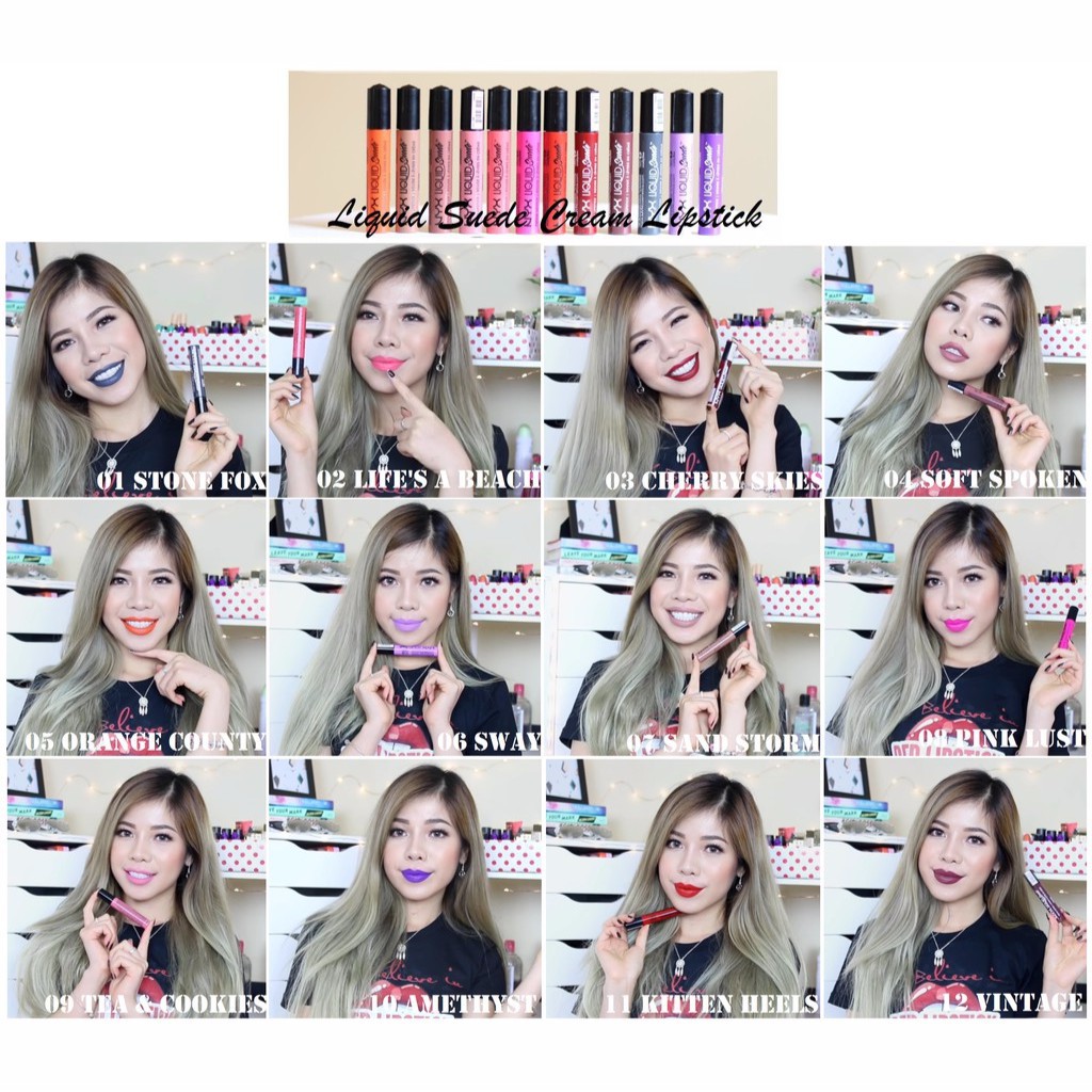 Son kem lì chính hãng NYX Liquid suede cream lipstick LSCL